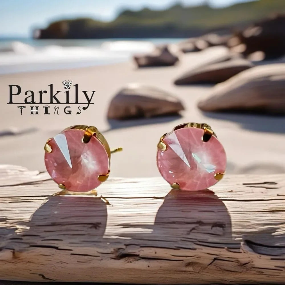Handcrafted earrings with Swarovski crystal