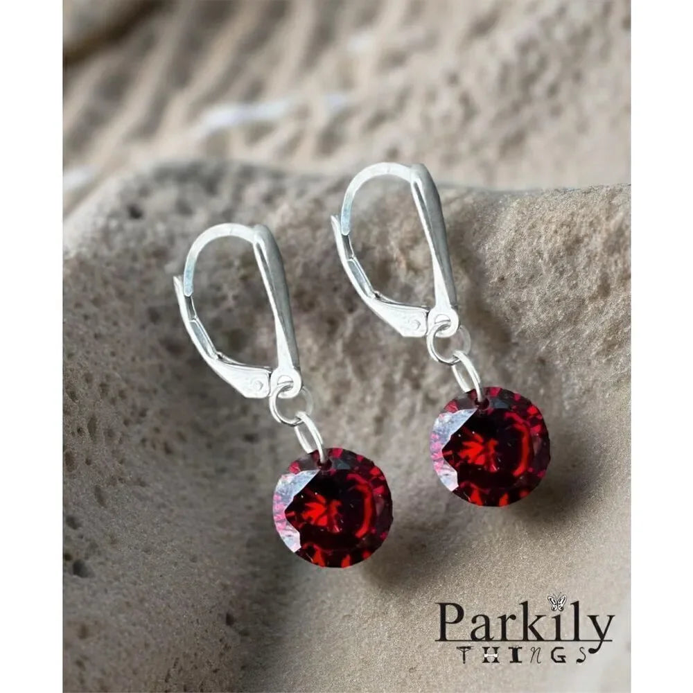 Handcrafted CZ And Sterling Earrings