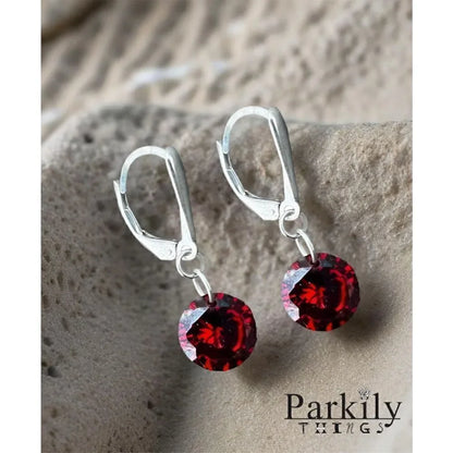 Handcrafted CZ And Sterling Earrings