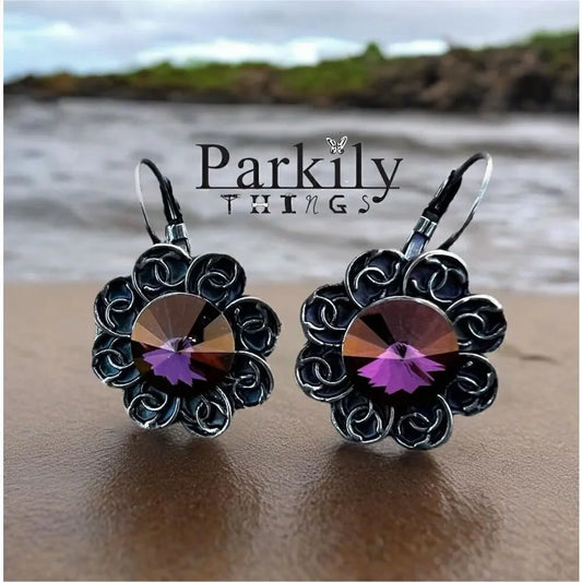 Handcrafted Earrings with Swarovski Crystal
