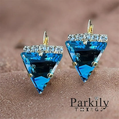 Handcrafted earrings with Swarovski crystal