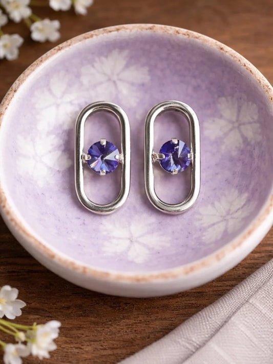 Handcrafted earrings with Swarovski crystal