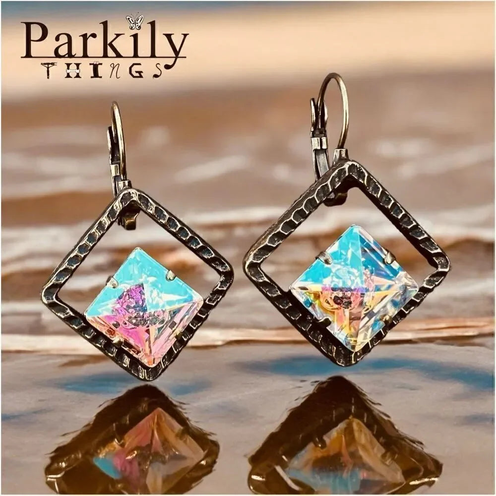 Handcrafted Earrings with Swarovski Crystal