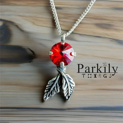 Handcrafted Necklace with Swarovski Crystal and Chain