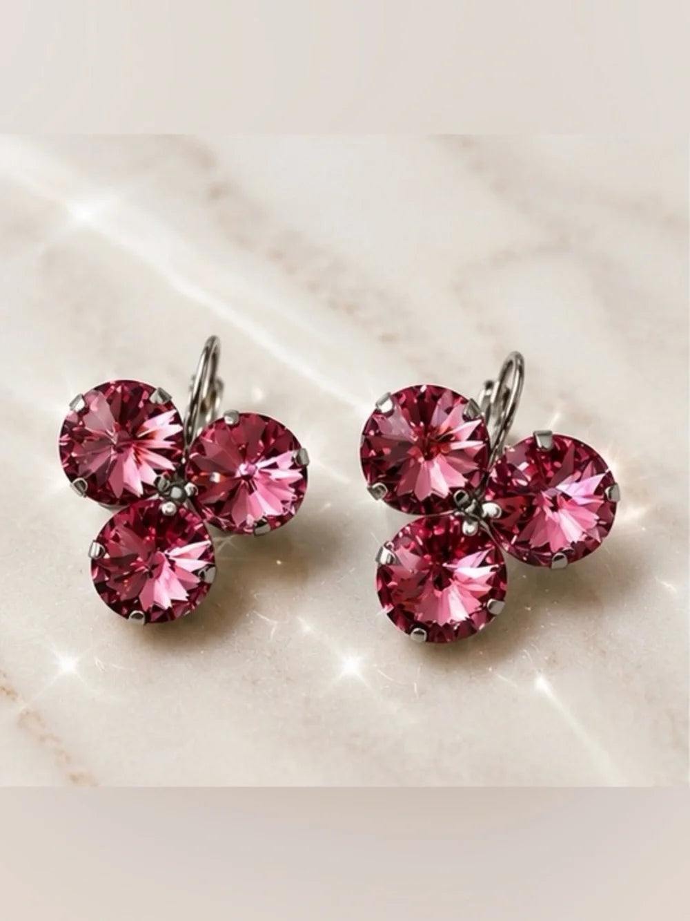 Handcrafted earrings with Swarovski crystal