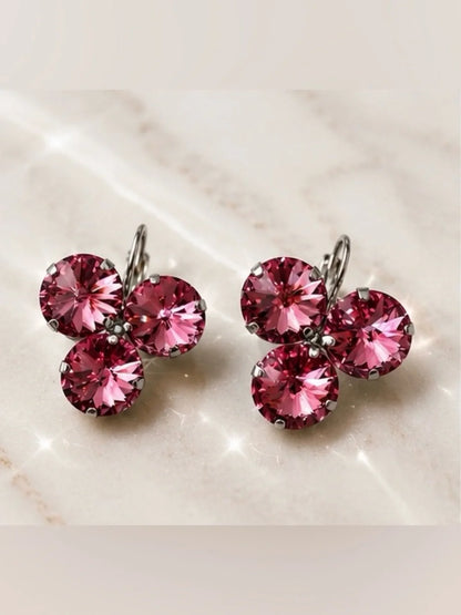 Handcrafted earrings with Swarovski crystal