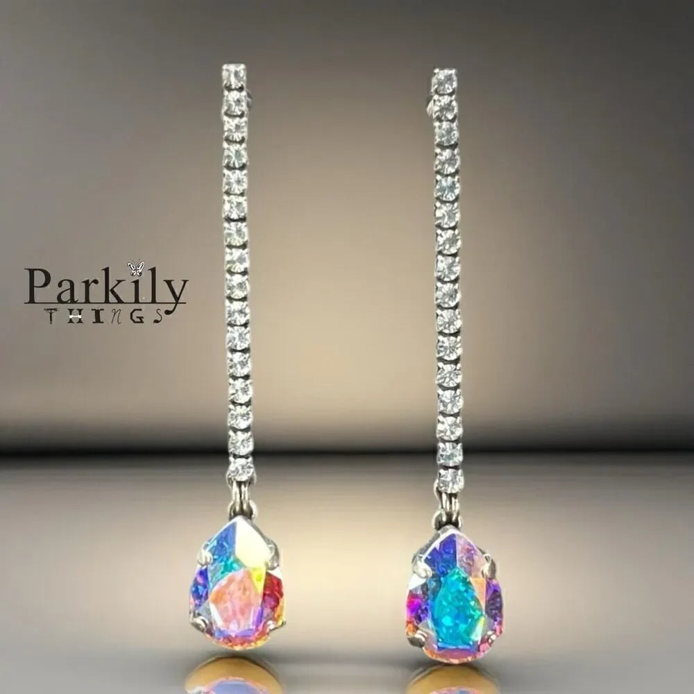 Handcrafted earrings with Swarovski crystal