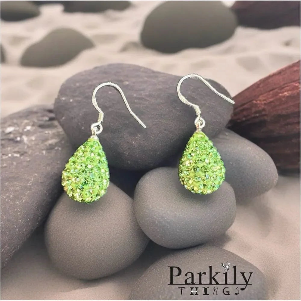Handcrafted earrings with Swarovski crystal