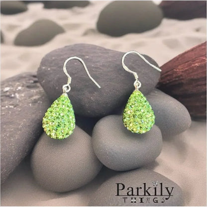 Handcrafted earrings with Swarovski crystal