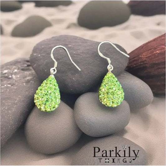 Handcrafted earrings with Swarovski crystal