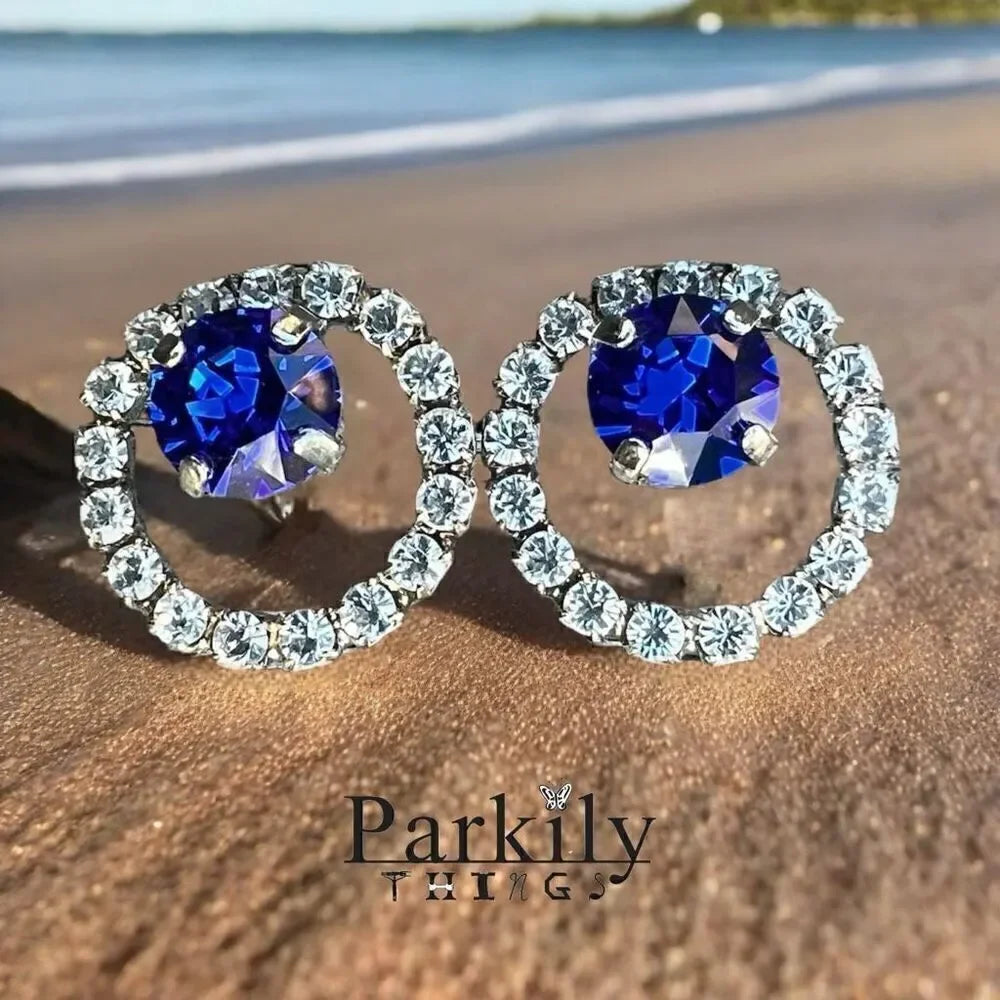 Handcrafted earrings with Swarovski crystal