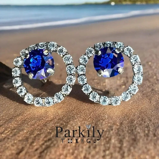 Handcrafted earrings with Swarovski crystal