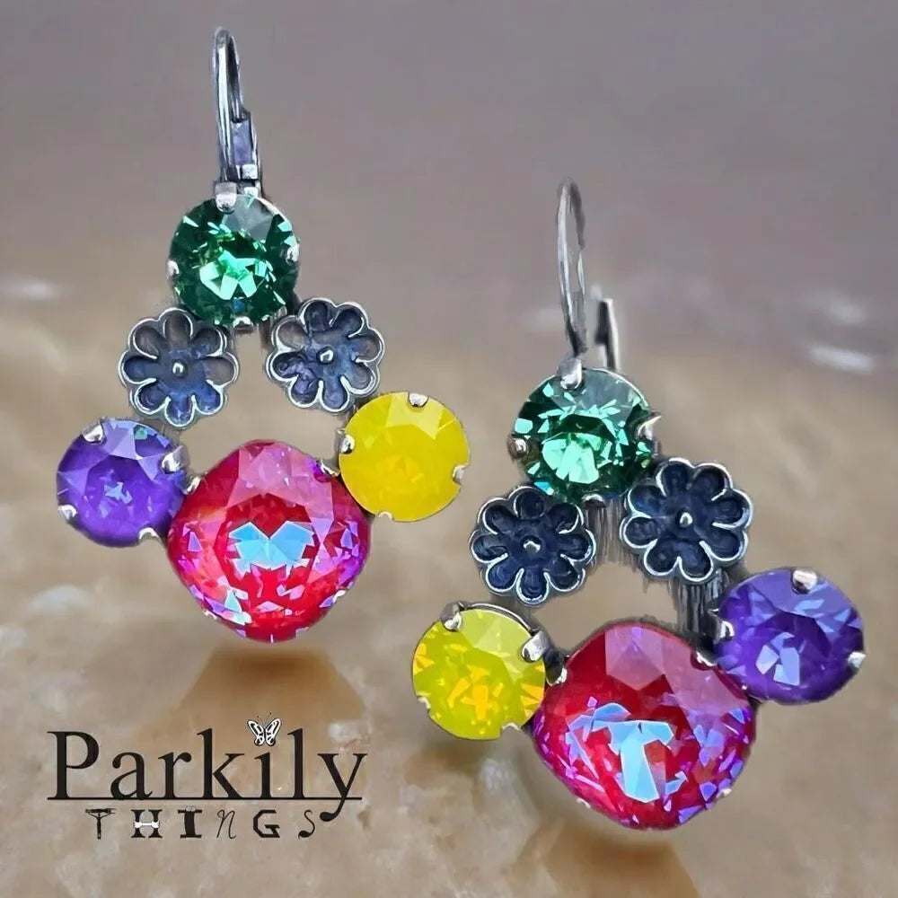 Handcrafted Earrings with Swarovski Crystal