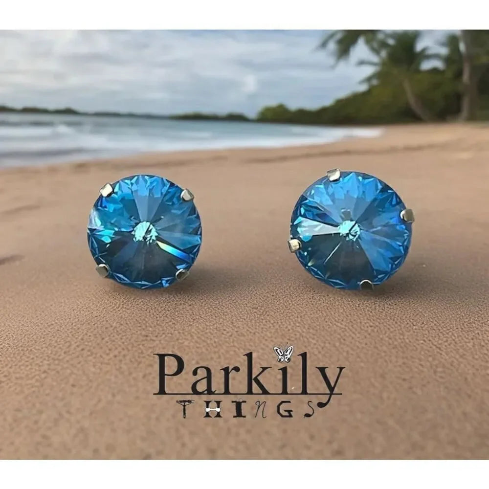 Handcrafted earrings with Swarovski crystal