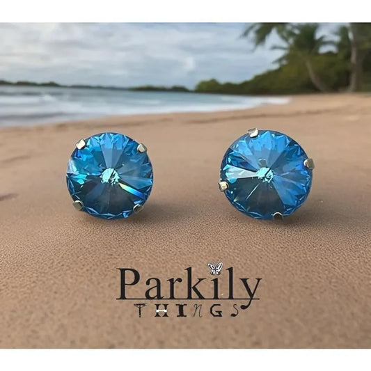 Handcrafted earrings with Swarovski crystal