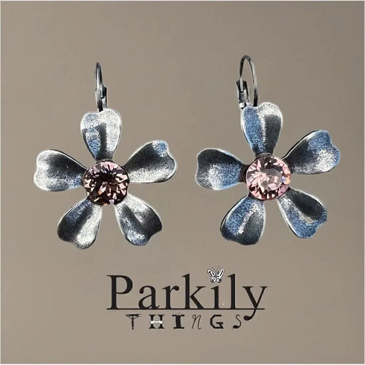 Handcrafted earrings with Swarovski crystal
