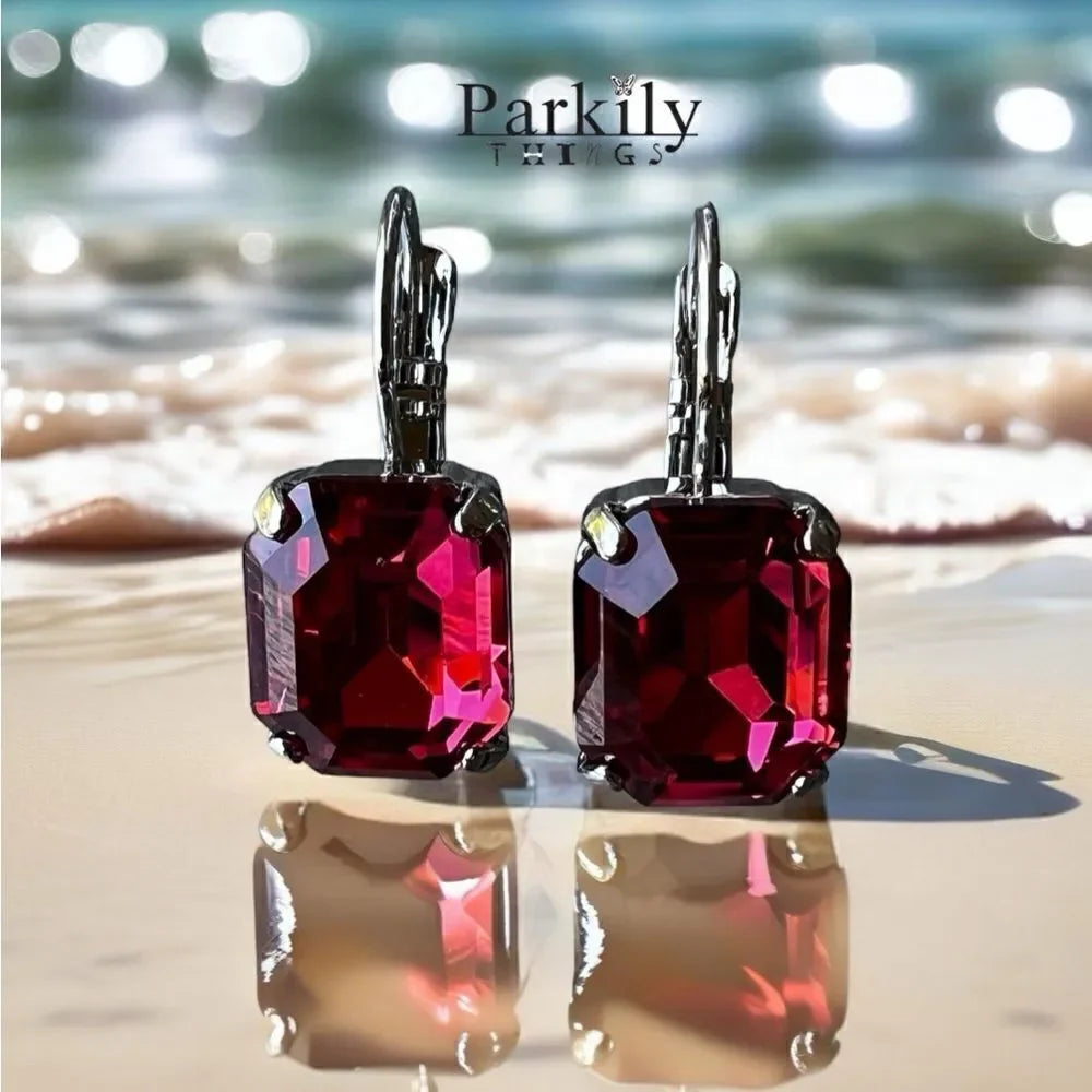 Handcrafted earrings with Austrian crystal