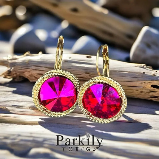 Handcrafted earrings with Swarovski crystal