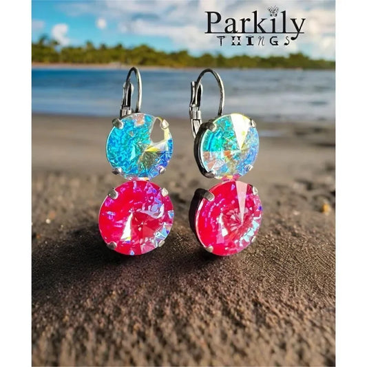 Handcrafted earrings with Swarovski crystal