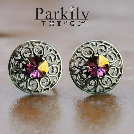 Handcrafted Earrings with Swarovski Crystal