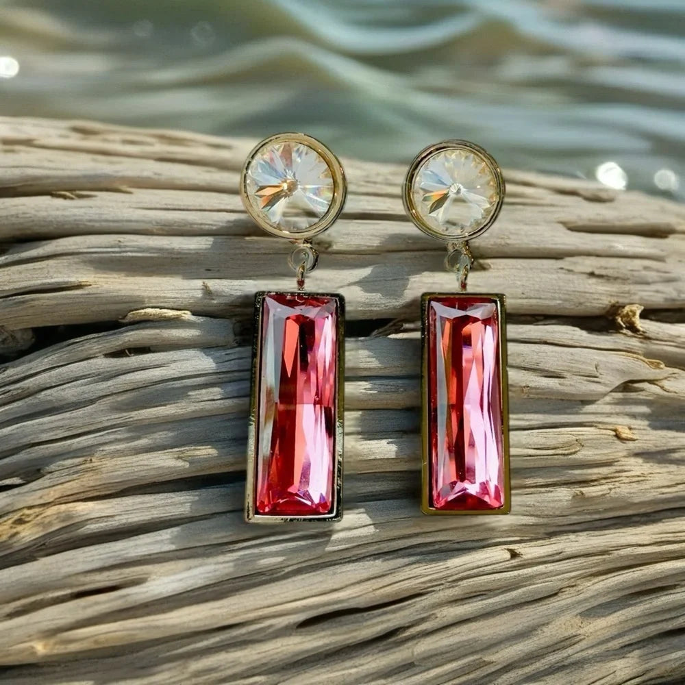 Handcrafted earrings with Austrian crystal