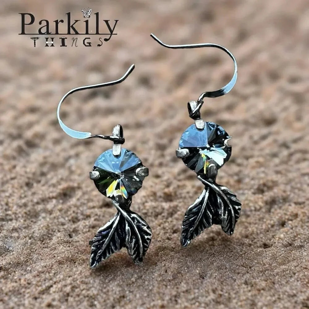 Handcrafted Earrings with Swarovski Crystal