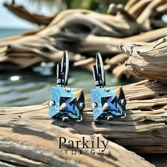 Handcrafted earrings with Swarovski crystal