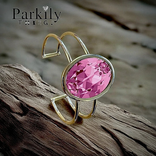Handcrafted bracelet made with Swarovski crystal