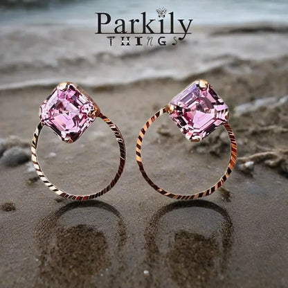 Handcrafted Earrings with Swarovski Crystal
