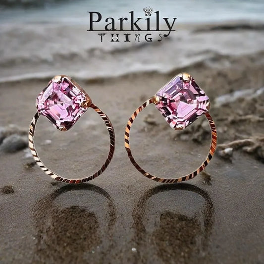 Handcrafted Earrings with Swarovski Crystal